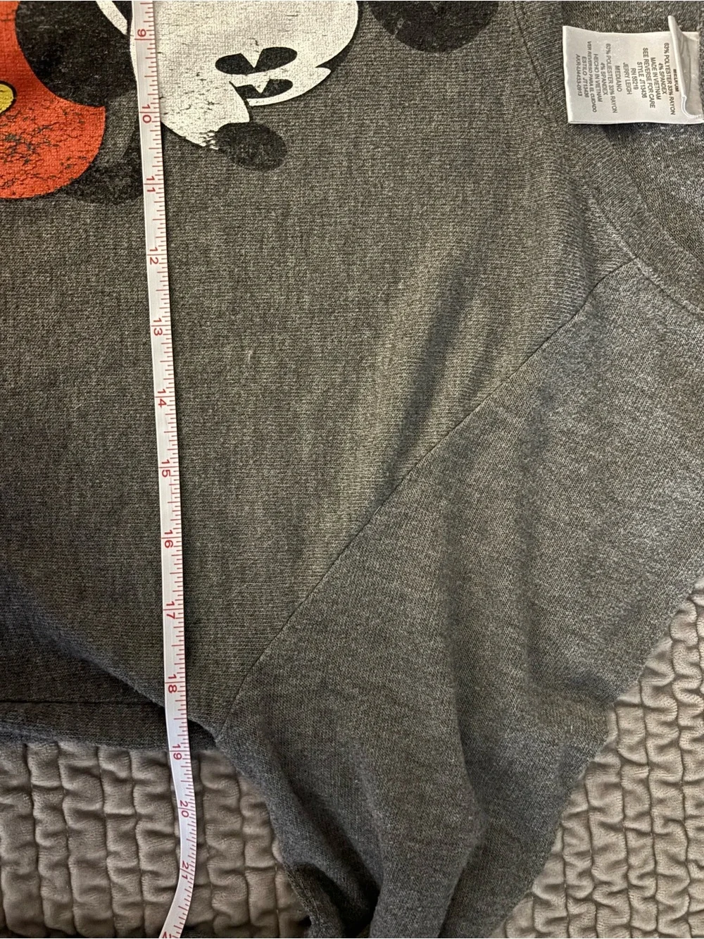 Gray Mickey Mouse Graphic Sweatshirt